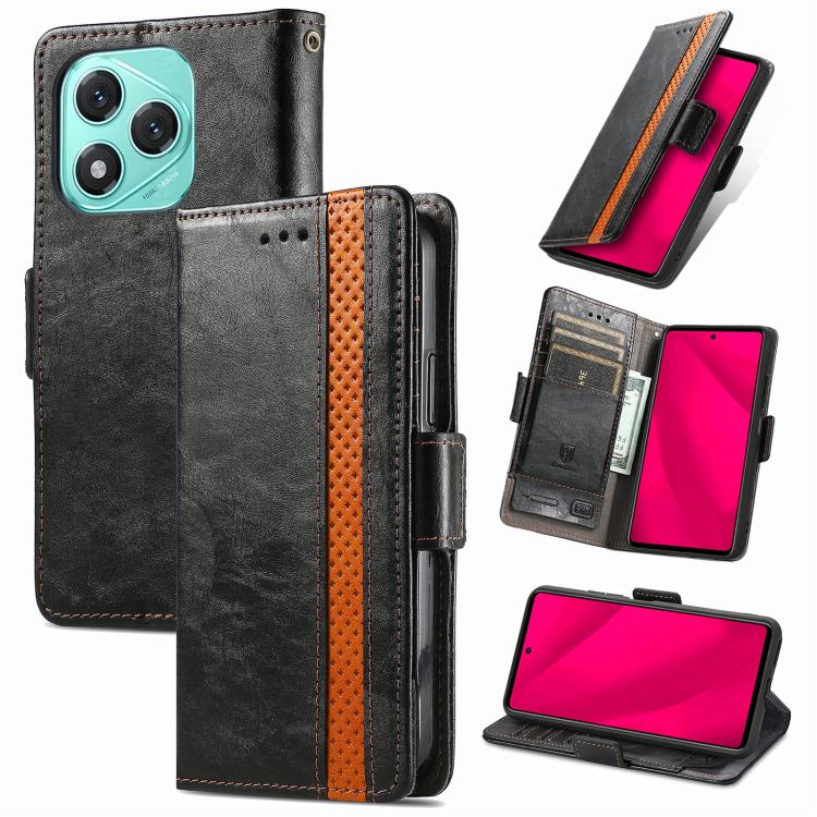 For Honor 400 Lite Global CaseNeo Splicing Dual Magnetic Buckle Leather Phone Case(Black)
For Honor 400 Lite Global CaseNeo Splicing Dual Magnetic Buckle Leather Phone Case(Black)