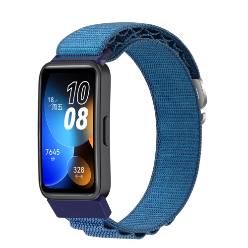 

For Huawei Band 8 / 9 Loop Nylon Watch Band(Cape Blue)