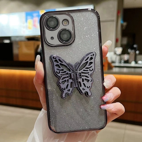 For iPhone 13 Electroplated Gradient Glitter 3D Butterfly TPU Phone Case(Gradient Black)
For iPhone 13 Electroplated Gradient Glitter 3D Butterfly TPU Phone Case(Gradient Black)