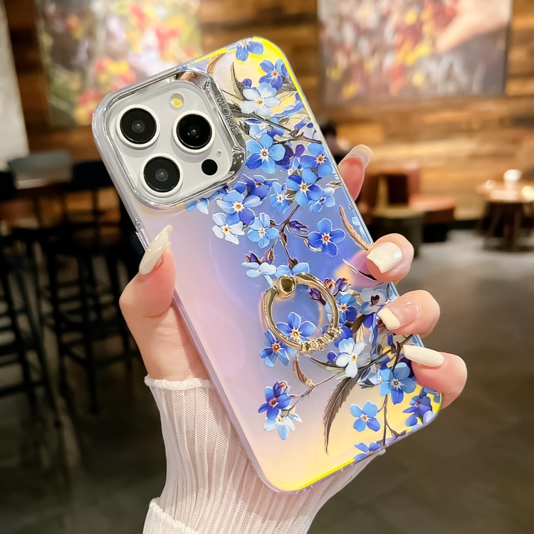 For iPhone 15 Pro Electroplating Laser Flower Ring Holder TPU Phone Case(Myosotis AH2)
For iPhone 15 Pro Electroplating Laser Flower Ring Holder TPU Phone Case(Myosotis AH2)