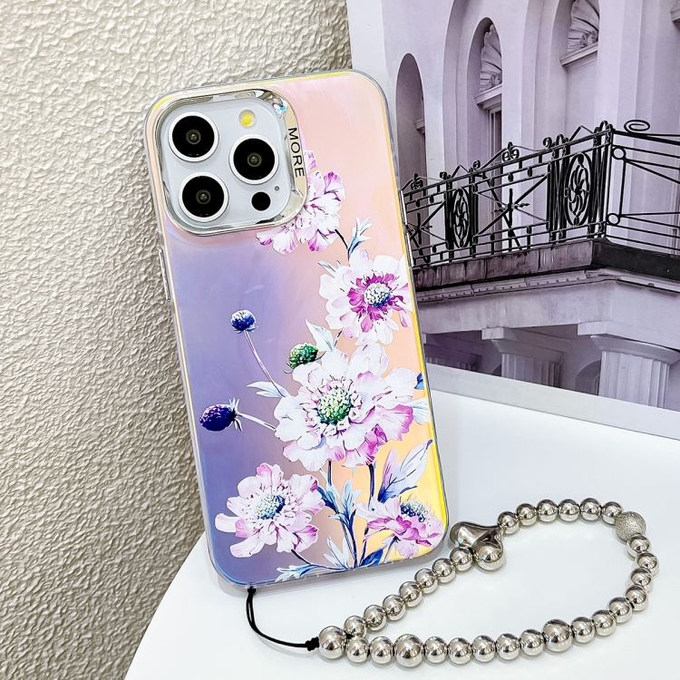 For iPhone 15 Pro Electroplating Laser Flower Phone Case with Wrist Strap(Zinnia AH9)
For iPhone 15 Pro Electroplating Laser Flower Phone Case with Wrist Strap(Zinnia AH9)