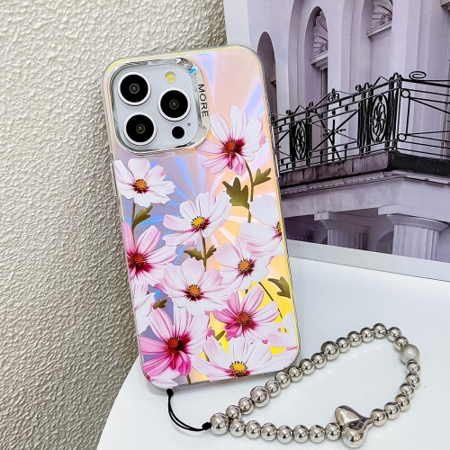 For iPhone 14 Pro Electroplating Laser Flower Phone Case with Wrist Strap(Cosmos Flower AH7)
For iPhone 14 Pro Electroplating Laser Flower Phone Case with Wrist Strap(Cosmos Flower AH7)