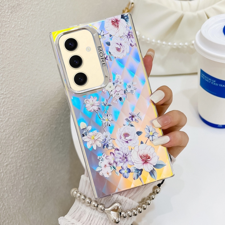 For Samsung Galaxy S24 5G Electroplating Laser Flower Phone Case with Wrist Strap(Rose AH15)
For Samsung Galaxy S24 5G Electroplating Laser Flower Phone Case with Wrist Strap(Rose AH15)