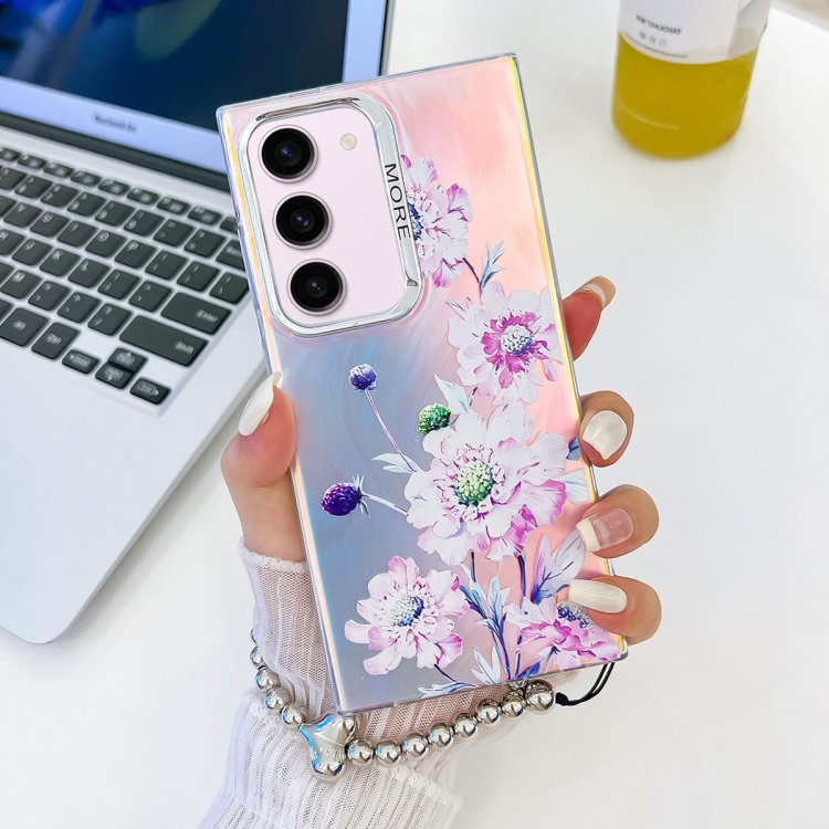 For Samsung Galaxy S23+ 5G Electroplating Laser Flower Phone Case with Wrist Strap(Zinnia AH9)
For Samsung Galaxy S23+ 5G Electroplating Laser Flower Phone Case with Wrist Strap(Zinnia AH9)