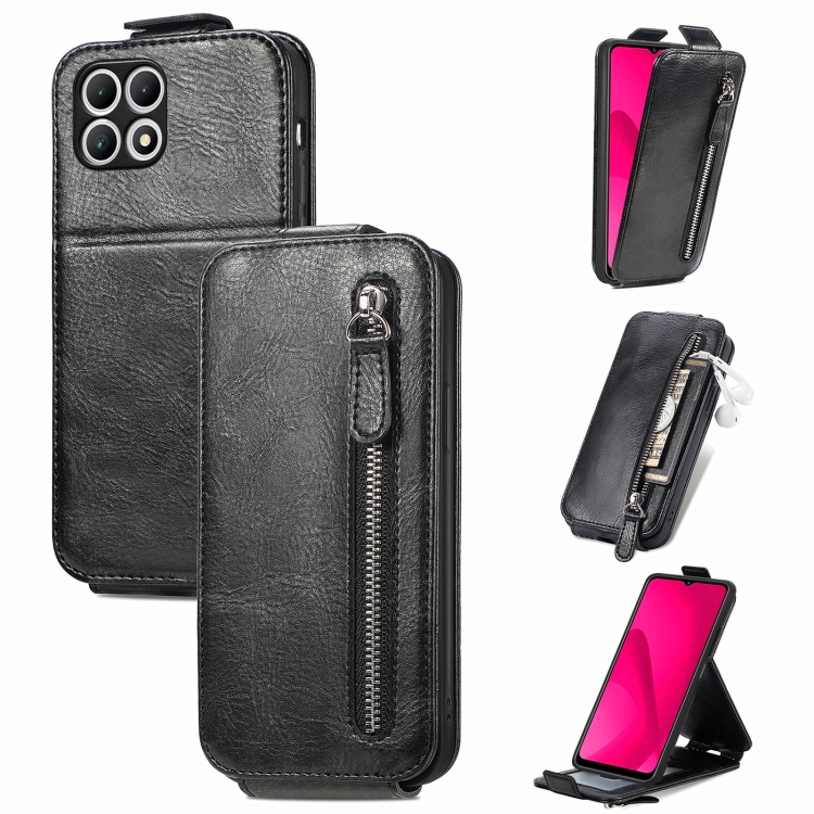For T-Mobile T Phone 2 5G Zipper Wallet Vertical Flip Leather Phone Case(Black)
For T-Mobile T Phone 2 5G Zipper Wallet Vertical Flip Leather Phone Case(Black)