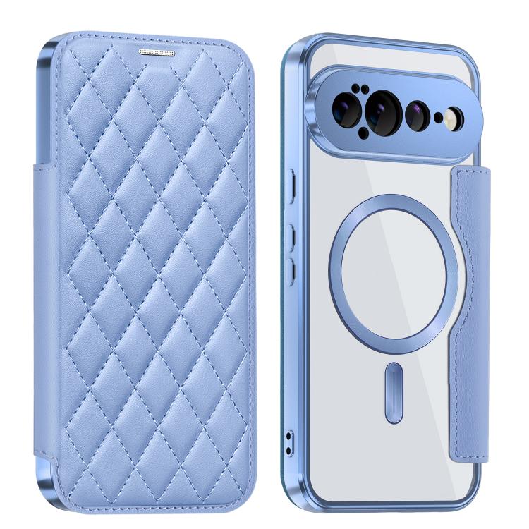 For Google Pixel 11 Pro XL Shield Magsafe RFID Anti-theft Rhombus Leather Phone Case(Blue)
For Google Pixel 11 Pro XL Shield Magsafe RFID Anti-theft Rhombus Leather Phone Case(Blue)