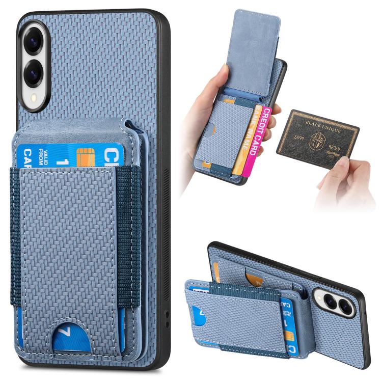For Samsung Galaxy S25 Edge 5G Carbon Fiber Vertical Flip Wallet Stand Phone Case(Blue)
For Samsung Galaxy S25 Edge 5G Carbon Fiber Vertical Flip Wallet Stand Phone Case(Blue)