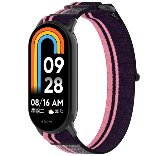 For Xiaomi Mi Band 8 Loop Nylon Hook and Loop Fastener Watch Band(Pink Purple)
For Xiaomi Mi Band 8 Loop Nylon Hook and Loop Fastener Watch Band(Pink Purple)