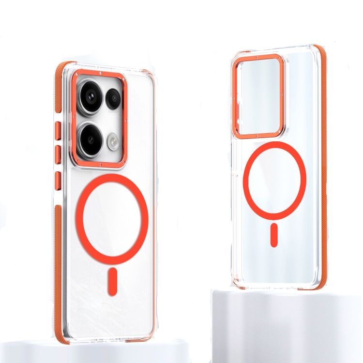 For Xiaomi Redmi Note 13 Pro 4G Magsafe Two-color TPU Transparent PC Shockproof Phone Case(Orange)
For Xiaomi Redmi Note 13 Pro 4G Magsafe Two-color TPU Transparent PC Shockproof Phone Case(Orange)