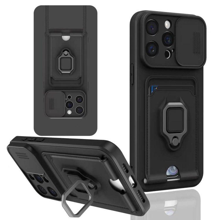 For iPhone 13 Pro Sliding Camshield Magnetic Card Holder Silicone Phone Case(Black)
For iPhone 13 Pro Sliding Camshield Magnetic Card Holder Silicone Phone Case(Black)