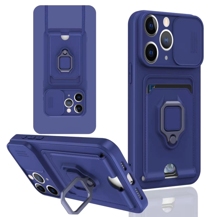 For iPhone 11 Pro Max Sliding Camshield Magnetic Card Holder Silicone Phone Case(Navy Blue)
For iPhone 11 Pro Max Sliding Camshield Magnetic Card Holder Silicone Phone Case(Navy Blue)