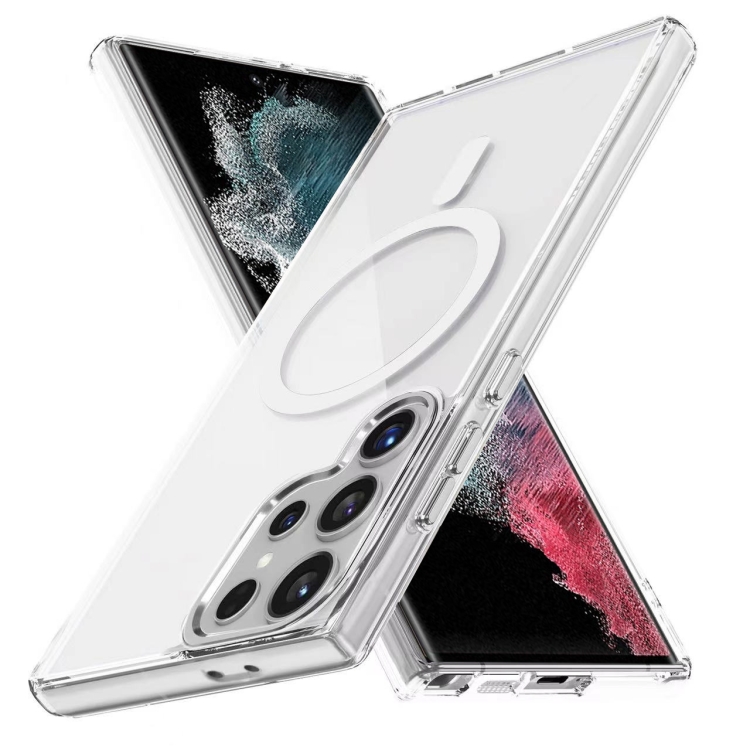 For Samsung Galaxy S22 Ultra 5G Ice Color Magnetic Series TPU Hybrid Acrylic Magsafe Phone Case(Transparent)
For Samsung Galaxy S22 Ultra 5G Ice Color Magnetic Series TPU Hybrid Acrylic Magsafe Phone Case(Transparent)