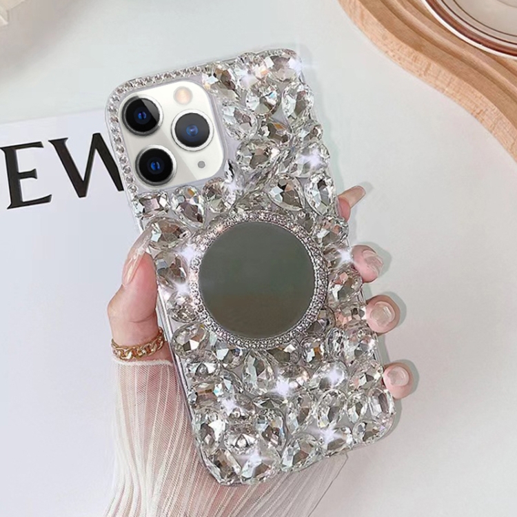 For iPhone 11 Pro Mirror Handmade Bling Rhinestone PC Phone Case(Silver Gray Round)
For iPhone 11 Pro Mirror Handmade Bling Rhinestone PC Phone Case(Silver Gray Round)