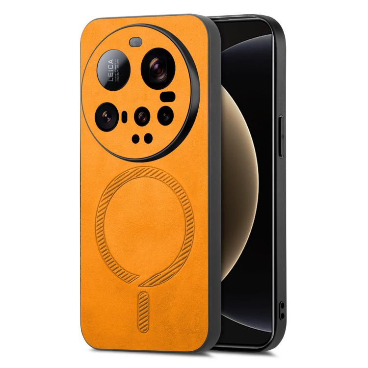 For Xiaomi 15 Ultra Solid Color Retro Magsafe PU Back Cover Phone Case(Yellow)
For Xiaomi 15 Ultra Solid Color Retro Magsafe PU Back Cover Phone Case(Yellow)