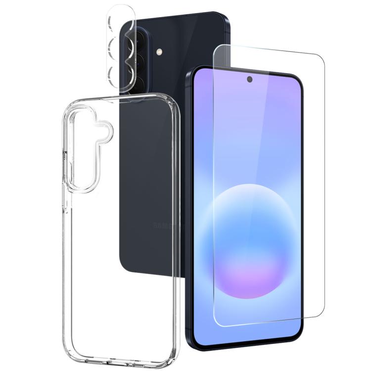 For Galaxy A57 5G NORTHJO 3 in 1 TPU Phone Case with Screen Protector and Lens Film(Transparent)
For Galaxy A57 5G NORTHJO 3 in 1 TPU Phone Case with Screen Protector and Lens Film(Transparent)