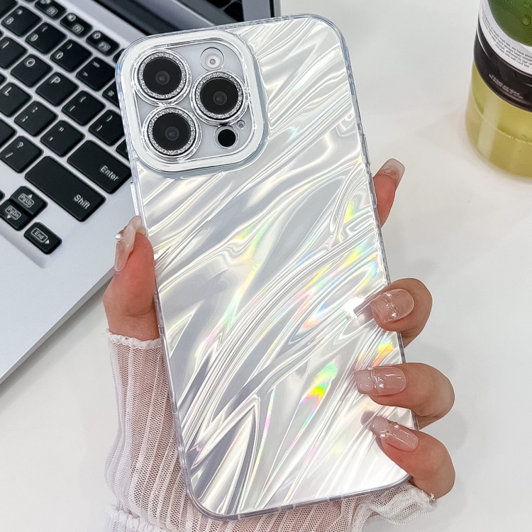 For iPhone 14 Pro Plating Glitter Texture TPU Phone Case with Lens Film(White Water Ripples)
For iPhone 14 Pro Plating Glitter Texture TPU Phone Case with Lens Film(White Water Ripples)