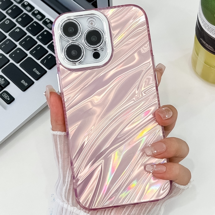 For iPhone 16 Plus Plating Glitter Texture TPU Phone Case with Lens Film(Pink Water Ripples)
For iPhone 16 Plus Plating Glitter Texture TPU Phone Case with Lens Film(Pink Water Ripples)