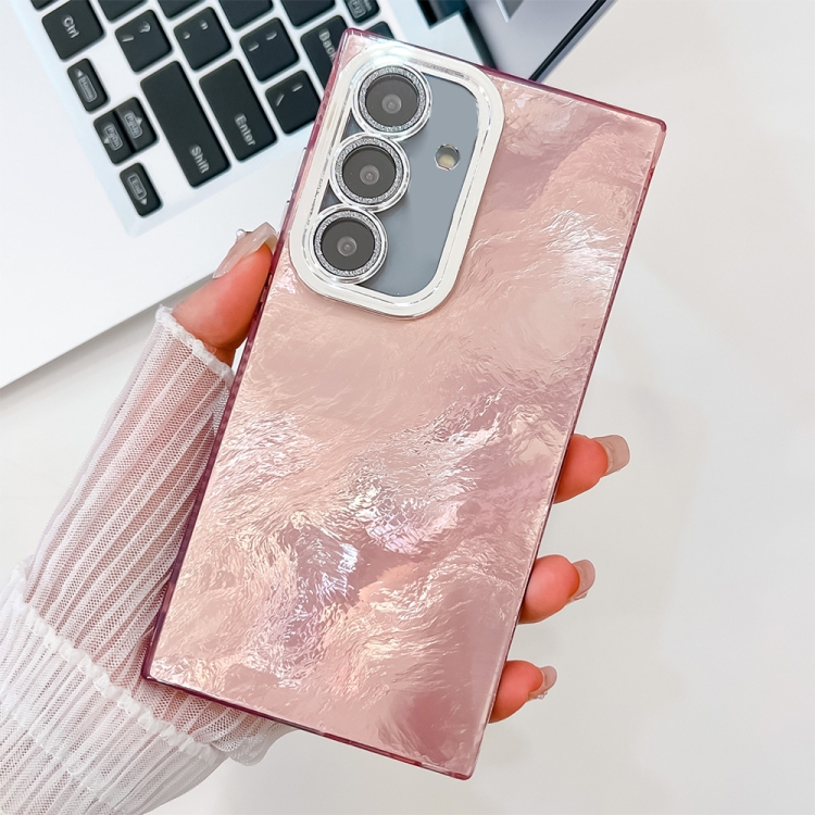 For Samsung Galaxy S24 FE 5G Plating Glitter Texture TPU Phone Case with Lens Film(Pink Tinfoil Texture)
For Samsung Galaxy S24 FE 5G Plating Glitter Texture TPU Phone Case with Lens Film(Pink Tinfoil Texture)
