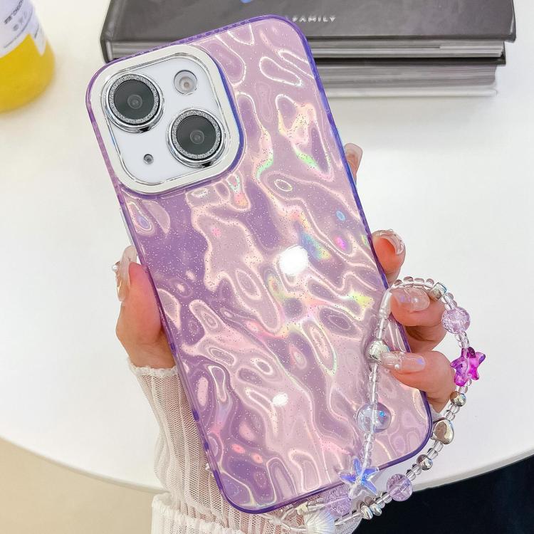 For iPhone 14 Plating Glitter Texture Chain Wristband TPU Phone Case with Lens Film(Purple Wrinkles)
For iPhone 14 Plating Glitter Texture Chain Wristband TPU Phone Case with Lens Film(Purple Wrinkles)