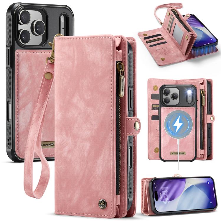 For iPhone 17 Pro Max CaseMe 008 Detachable Multifunctional Leather Phone Case(Pink)
For iPhone 17 Pro Max CaseMe 008 Detachable Multifunctional Leather Phone Case(Pink)