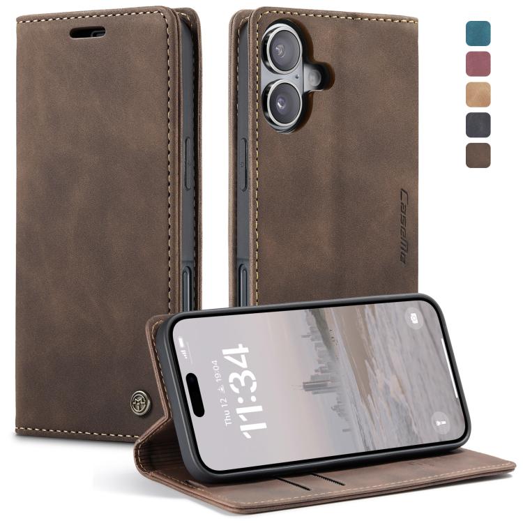 For iPhone 16 Plus CaseMe 013 Multifunctional Horizontal Flip Leather Phone Case(Coffee) 
For iPhone 16 Plus CaseMe 013 Multifunctional Horizontal Flip Leather Phone Case(Coffee)