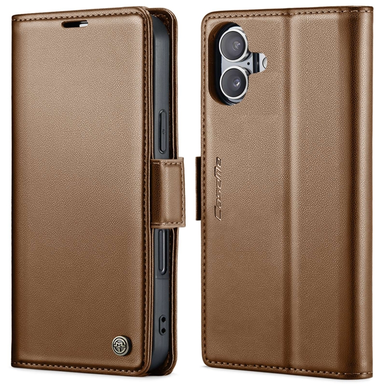 For iPhone 16 CaseMe 023 Butterfly Buckle Litchi Texture RFID Anti-theft Leather Phone Case(Brown)
For iPhone 16 CaseMe 023 Butterfly Buckle Litchi Texture RFID Anti-theft Leather Phone Case(Brown)