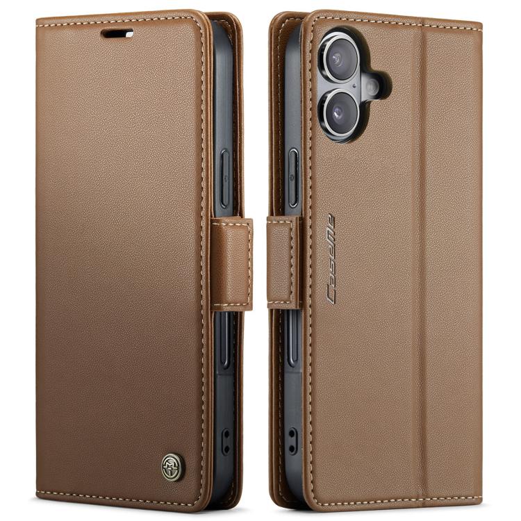 For iPhone 17 CaseMe 023 Butterfly Buckle Litchi Texture RFID Anti-theft Leather Phone Case(Brown) 
For iPhone 17 CaseMe 023 Butterfly Buckle Litchi Texture RFID Anti-theft Leather Phone Case(Brown)
