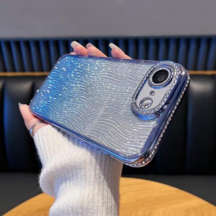 For iPhone 16e Diamond Water Ripple Gradient Glitter TPU Phone Case(Blue)
For iPhone 16e Diamond Water Ripple Gradient Glitter TPU Phone Case(Blue)