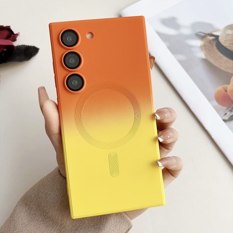 For Samsung Galaxy S21 FE 5G Liquid TPU Silicone Gradient MagSafe Phone Case(Orange Yellow Gradient)
For Samsung Galaxy S21 FE 5G Liquid TPU Silicone Gradient MagSafe Phone Case(Orange Yellow Gradient)