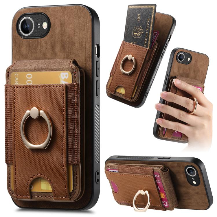 For iPhone 16e Retro Splitable Magnetic Stand Card Bag Leather Phone Case(Brown)
For iPhone 16e Retro Splitable Magnetic Stand Card Bag Leather Phone Case(Brown)