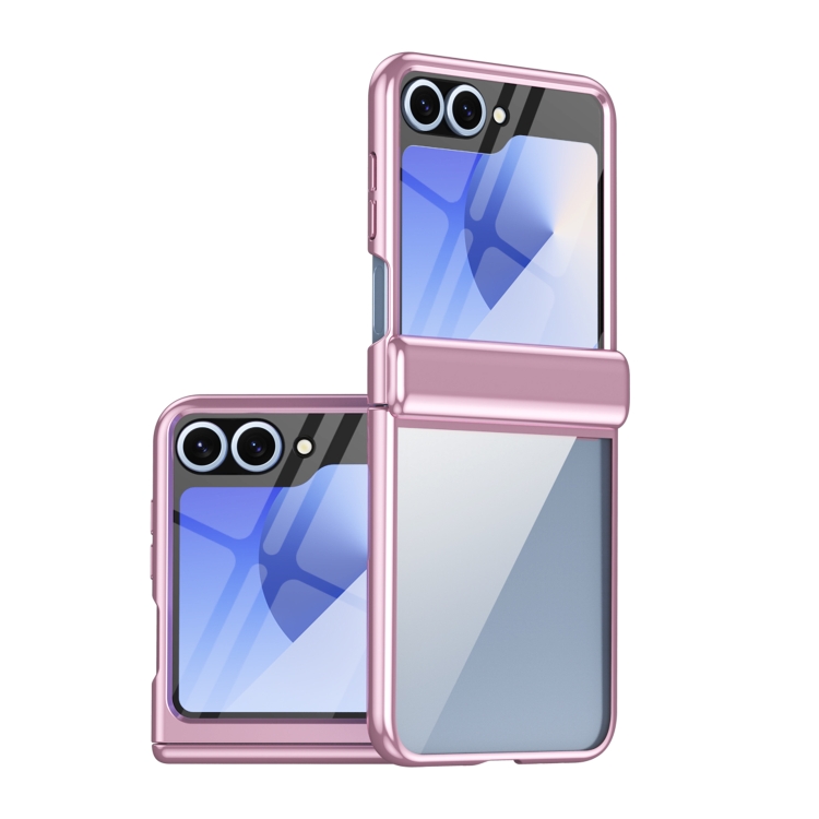 For Samsung Galaxy Z Flip6 Plating Transparent Folding Hinged Phone Case(Pink)
For Samsung Galaxy Z Flip6 Plating Transparent Folding Hinged Phone Case(Pink)