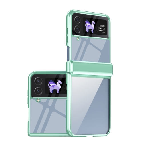 For Samsung Galaxy Z Flip3 Plating Transparent Folding Hinged Phone Case(Green)
For Samsung Galaxy Z Flip3 Plating Transparent Folding Hinged Phone Case(Green)