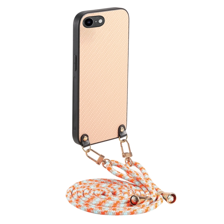 For iPhone 7 / 8 / SE 2022 / SE 2020 Carbon Fiber Texture Leather Back Phone Case with Crossbody Strap(Khaki)
For iPhone 7 / 8 / SE 2022 / SE 2020 Carbon Fiber Texture Leather Back Phone Case with Crossbody Strap(Khaki)