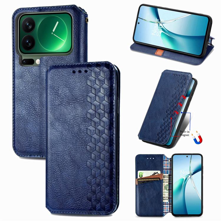 For Xiaomi 17 Pro Cubic Grid Pressed Magnetic Leather Phone Case(Blue)
For Xiaomi 17 Pro Cubic Grid Pressed Magnetic Leather Phone Case(Blue)