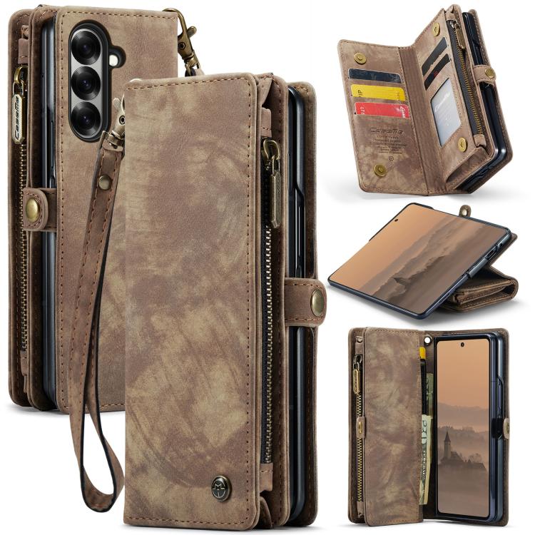 For Samsung Galaxy Z Fold7 CaseMe 008 Detachable Multifunctional Leather Phone Case(Brown)
For Samsung Galaxy Z Fold7 CaseMe 008 Detachable Multifunctional Leather Phone Case(Brown)