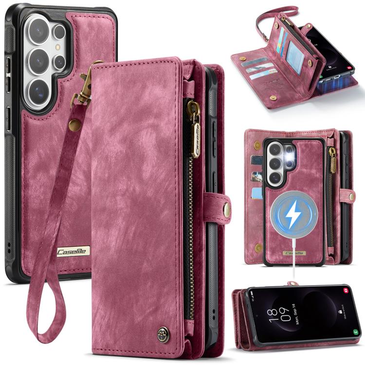 For Samsung Galaxy S26 Ultra 5G CaseMe 008 Detachable Multifunctional Leather Phone Case(Wine Red)
For Samsung Galaxy S26 Ultra 5G CaseMe 008 Detachable Multifunctional Leather Phone Case(Wine Red)