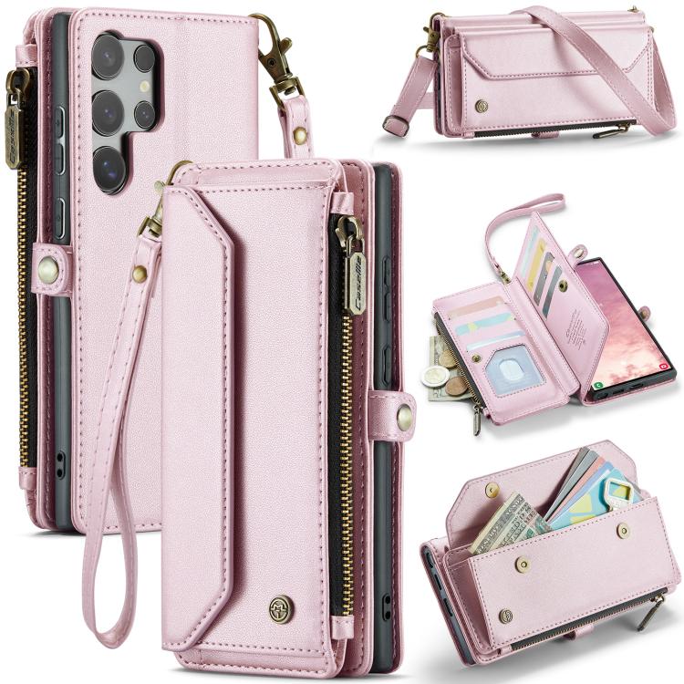 For Samsung Galaxy S25 Ultra 5G CaseMe C36 Card Slots Zipper Wallet RFID Anti-theft Leather Phone Case(Pink)
For Samsung Galaxy S25 Ultra 5G CaseMe C36 Card Slots Zipper Wallet RFID Anti-theft Leather Phone Case(Pink)