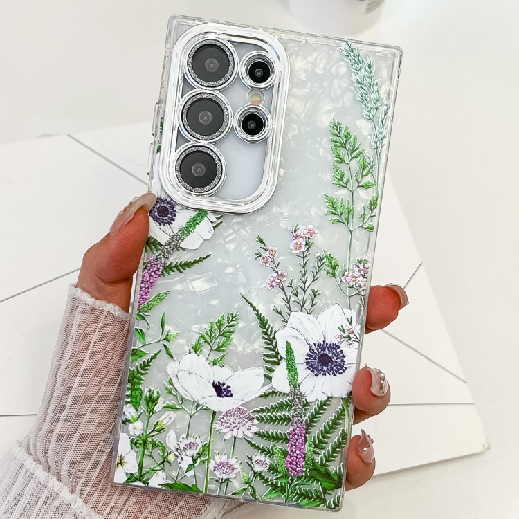For Samsung Galaxy S23 Ultra 5G Electroplating Flowers Plants Texture TPU Phone Case(Green Plants FL5)
For Samsung Galaxy S23 Ultra 5G Electroplating Flowers Plants Texture TPU Phone Case(Green Plants FL5)