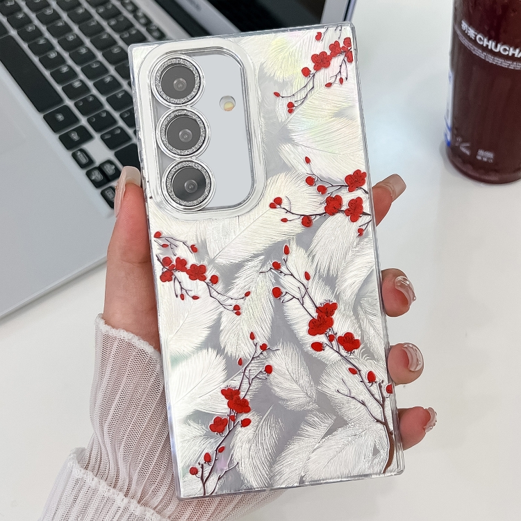 For Samsung Galaxy S24 5G Electroplating Flower Texture TPU Phone Case(Red Plum Blossom SH2)
For Samsung Galaxy S24 5G Electroplating Flower Texture TPU Phone Case(Red Plum Blossom SH2)