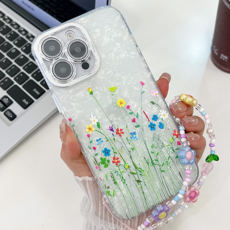 For iPhone 14 Pro Electroplating Flower Texture Wristband TPU Phone Case(Little Wildflower SH3)
For iPhone 14 Pro Electroplating Flower Texture Wristband TPU Phone Case(Little Wildflower SH3)
