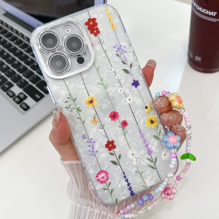 For iPhone 14 Pro Max Electroplating Flower Texture Wristband TPU Phone Case(Yellow Wildflower SH6)
For iPhone 14 Pro Max Electroplating Flower Texture Wristband TPU Phone Case(Yellow Wildflower SH6)