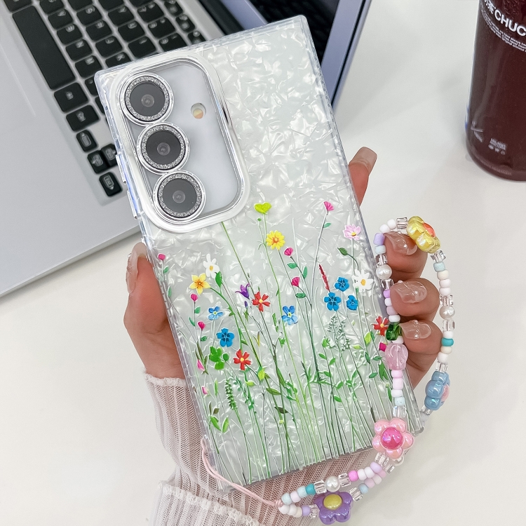 For Samsung Galaxy S24 FE 5G Electroplating Flower Texture Wristband TPU Phone Case(Little Wildflower SH3)
For Samsung Galaxy S24 FE 5G Electroplating Flower Texture Wristband TPU Phone Case(Little Wildflower SH3)