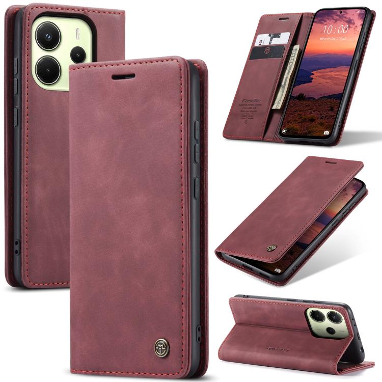 For Redmi Note 14 4G 163.25mm CaseMe 013 Multifunctional Horizontal Flip Leather Phone Case(Red)
For Redmi Note 14 4G 163.25mm CaseMe 013 Multifunctional Horizontal Flip Leather Phone Case(Red)