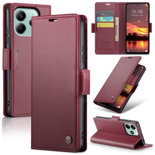 For Redmi Note 14 5G CaseMe 023 Butterfly Buckle Litchi Texture RFID Anti-theft Leather Phone Case(Red)
For Redmi Note 14 5G CaseMe 023 Butterfly Buckle Litchi Texture RFID Anti-theft Leather Phone Case(Red)