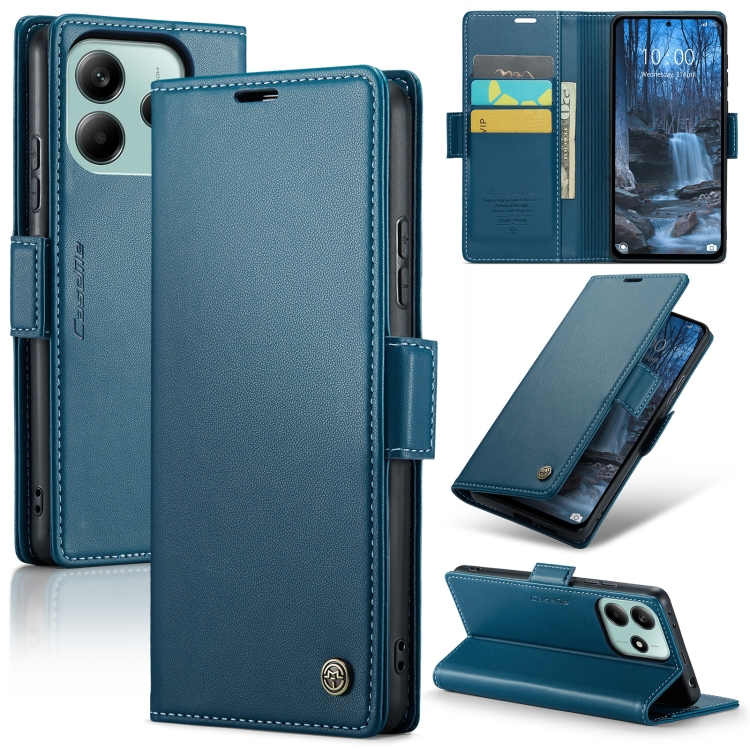 For Redmi Note 14 5G CaseMe 023 Butterfly Buckle Litchi Texture RFID Anti-theft Leather Phone Case(Blue)
For Redmi Note 14 5G CaseMe 023 Butterfly Buckle Litchi Texture RFID Anti-theft Leather Phone Case(Blue)