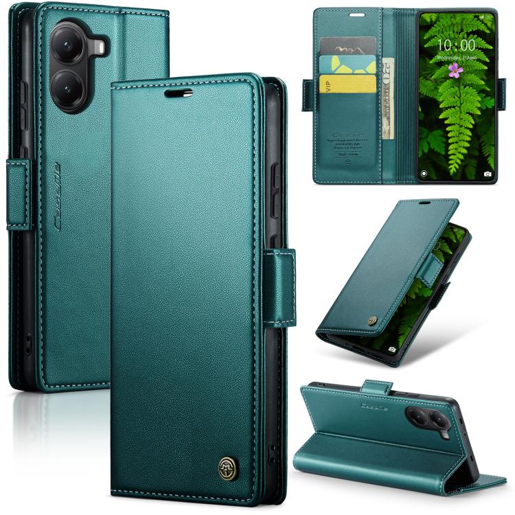 For Xiaomi Poco X7 Pro CaseMe 023 Butterfly Buckle Litchi Texture RFID Anti-theft Leather Phone Case(Green)
For Xiaomi Poco X7 Pro CaseMe 023 Butterfly Buckle Litchi Texture RFID Anti-theft Leather Phone Case(Green)