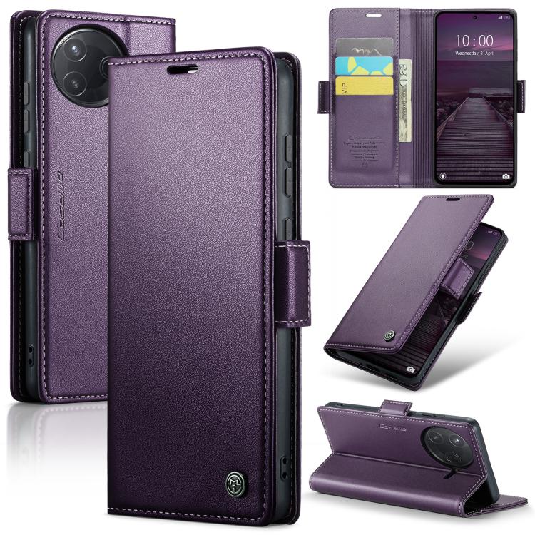 For Xiaomi Poco F7 Pro / F7 Ultra CaseMe 023 Butterfly Buckle Litchi Texture RFID Anti-theft Leather Phone Case(Purple)
For Xiaomi Poco F7 Pro / F7 Ultra CaseMe 023 Butterfly Buckle Litchi Texture RFID Anti-theft Leather Phone Case(Purple)