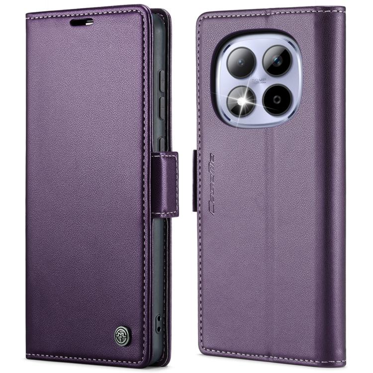 For Redmi Note 15 Pro 4G Global 163.2mm CaseMe 023 Butterfly Buckle Litchi Texture RFID Anti-theft Leather Phone Case(Purple)
For Redmi Note 15 Pro 4G Global 163.2mm CaseMe 023 Butterfly Buckle Litchi Texture RFID Anti-theft Leather Phone Case(Purple)