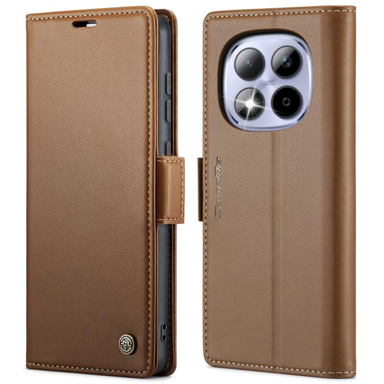 For Redmi Note 15 Pro 5G Global 163.6mm CaseMe 023 Butterfly Buckle Litchi Texture RFID Anti-theft Leather Phone Case(Brown)
For Redmi Note 15 Pro 5G Global 163.6mm CaseMe 023 Butterfly Buckle Litchi Texture RFID Anti-theft Leather Phone Case(Brown)