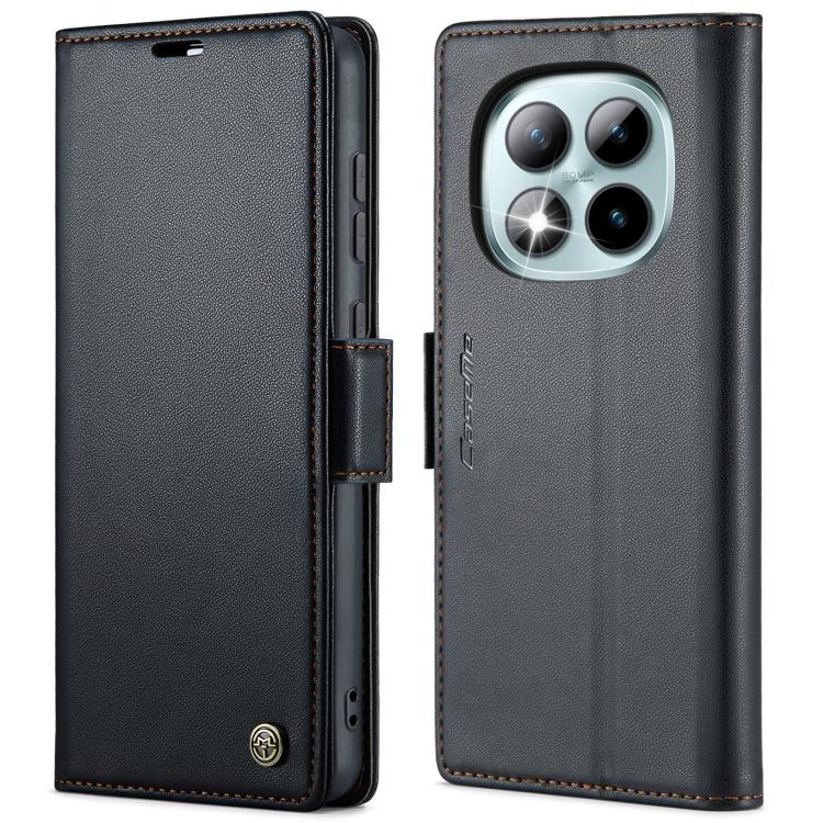 For Redmi Note 15 Pro+ 5G Global 163.3mm CaseMe 023 Butterfly Buckle Litchi Texture RFID Anti-theft Leather Phone Case(Black)
For Redmi Note 15 Pro+ 5G Global 163.3mm CaseMe 023 Butterfly Buckle Litchi Texture RFID Anti-theft Leather Phone Case(Black)
